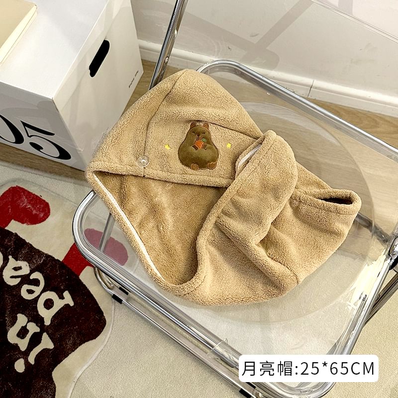 Momoi - Coral Fleece Snel Droog Haarhanddoek / Badhanddoek / Set (Verschillende Dessins)