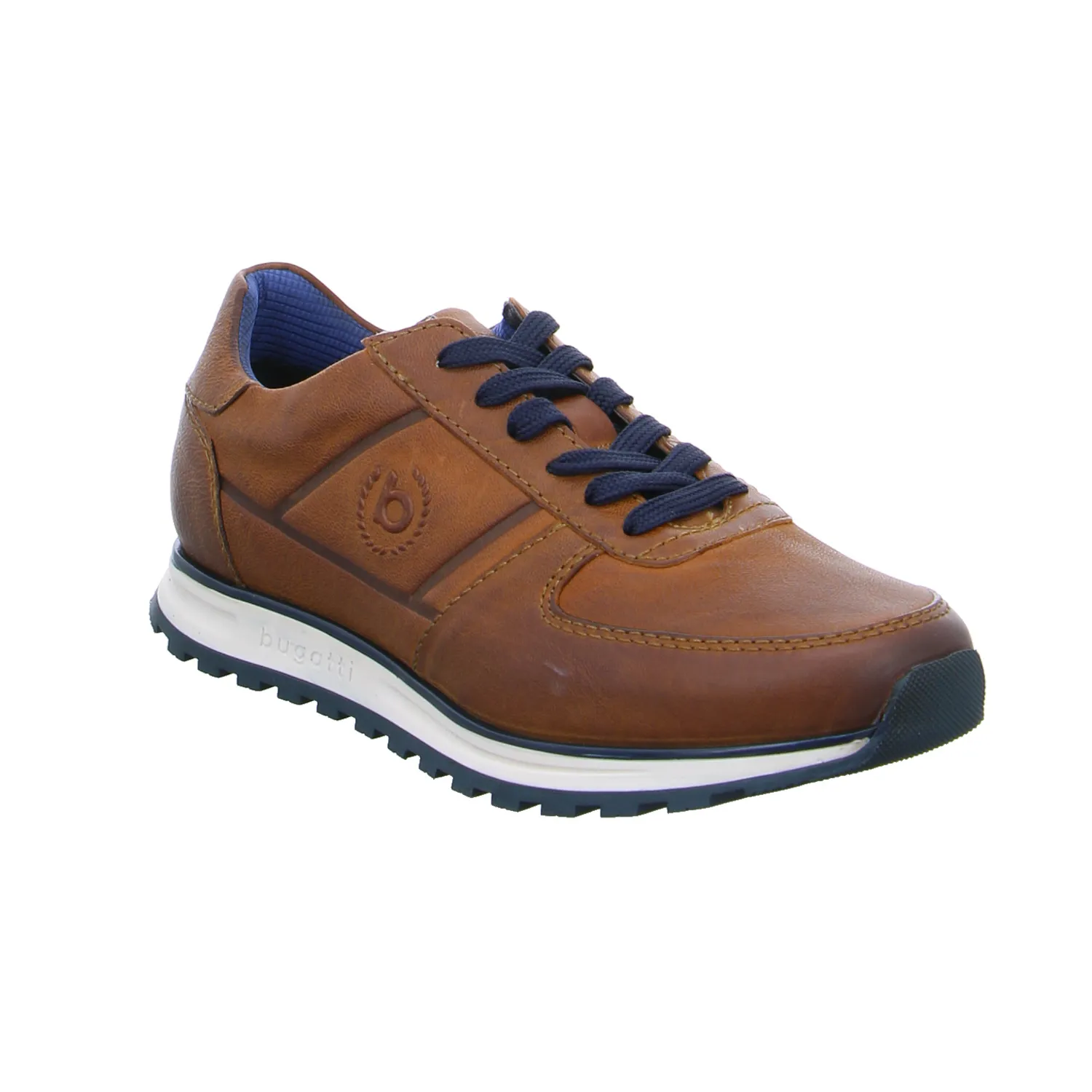 BUGATTI SHOES Halbschuhe Sneaker Cognac Leder