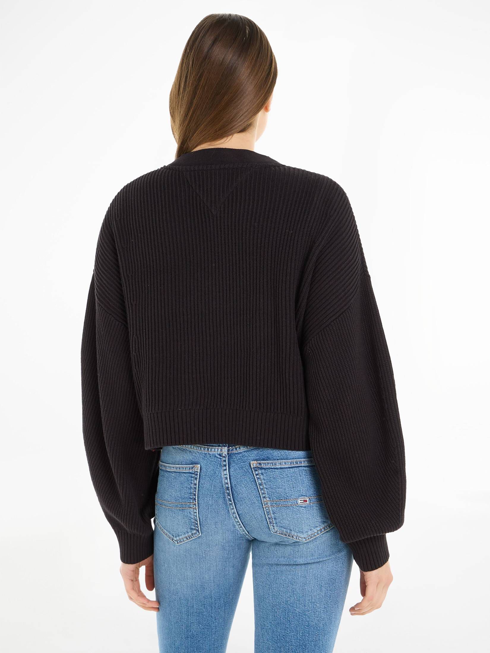 Tommy Jeans| Damen Strickjacke TJW ESSENTIAL BADGE