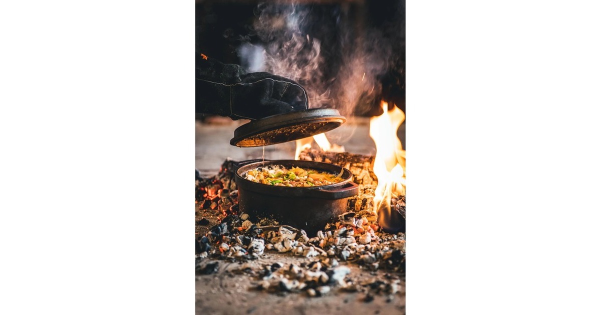 The WindmillBBQ pan M bak-/braadpan  (Zwart, Ø 22 cm | 2.8 liter)