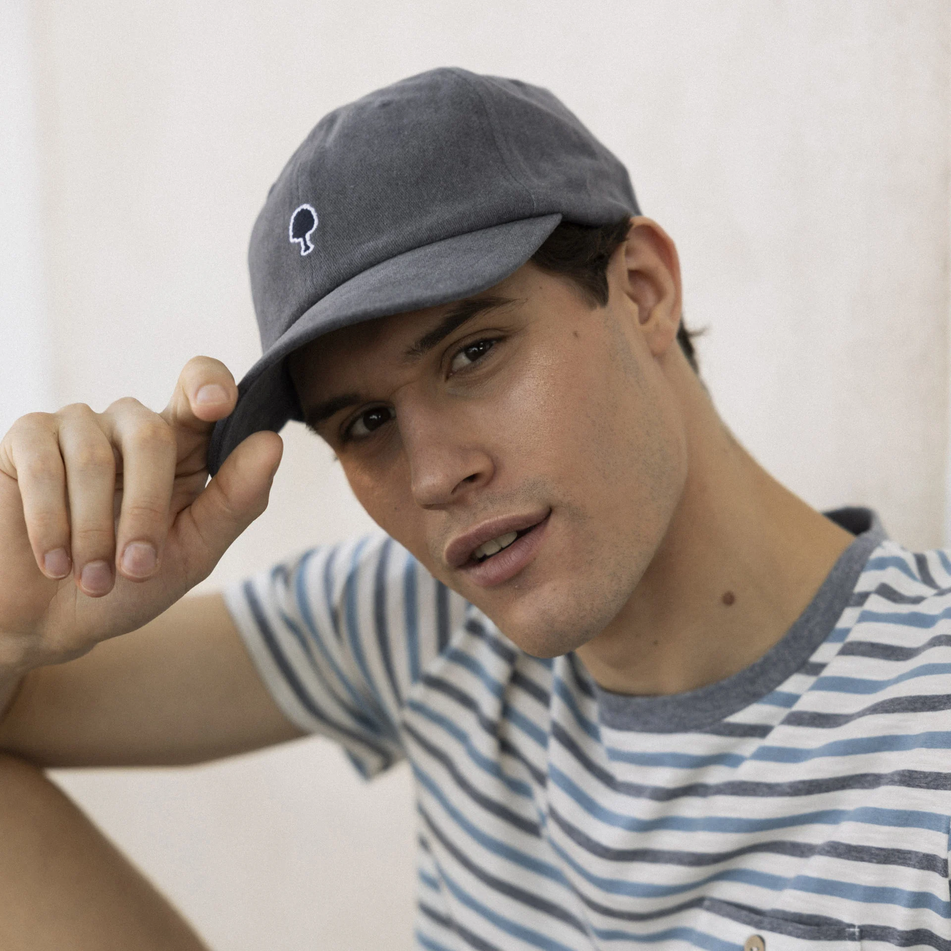 Casquette bleue coton - modèle cap