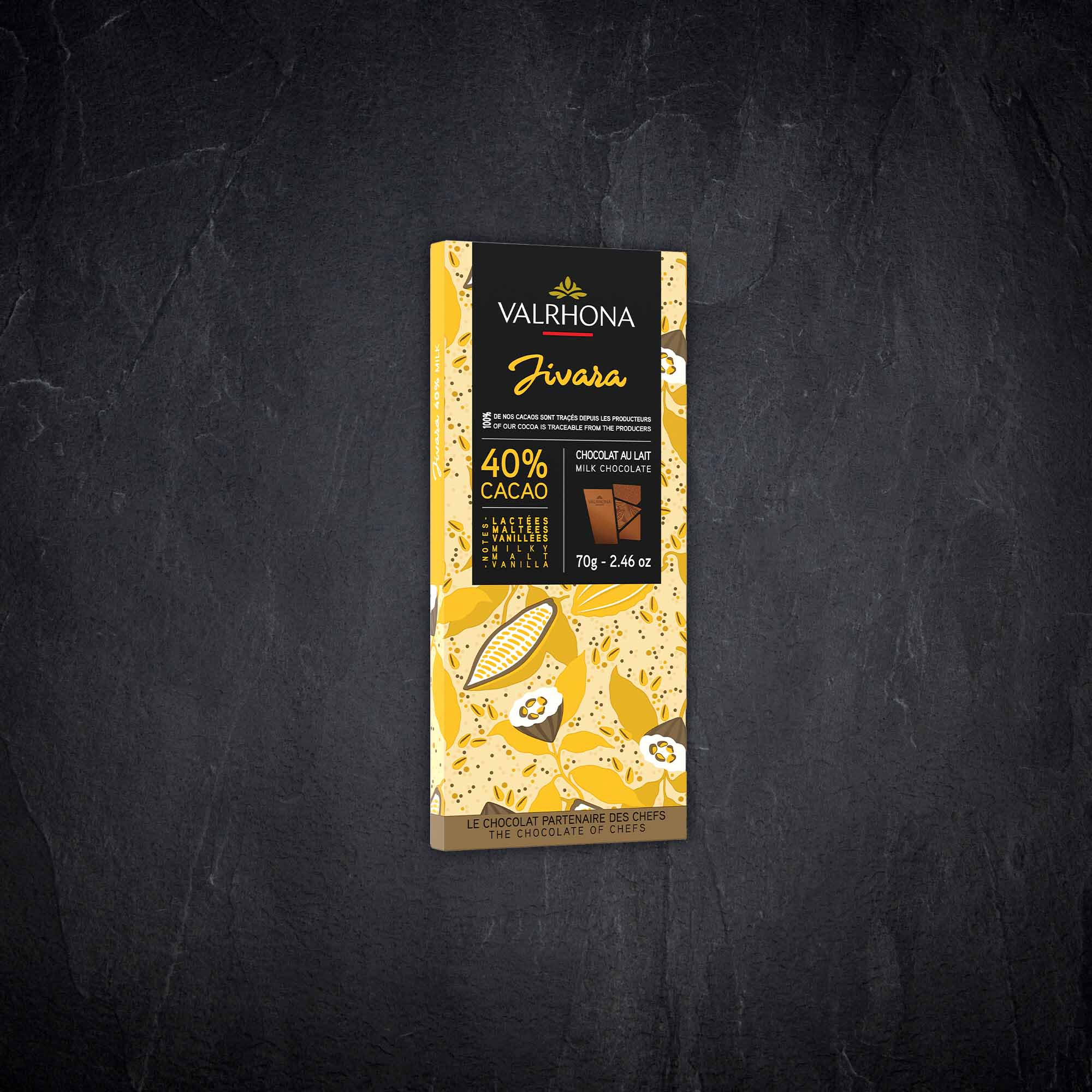 Schokoladentafel Jivara - 40% Kakao | Valrhona