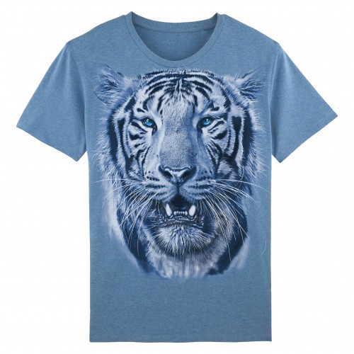 Camiseta Monocromática Tiger na cor Azul