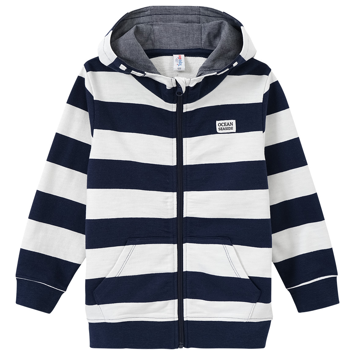 Topolino Jungen Sweatjacke mit Bio-Baumwolle dunkelblau / weiss