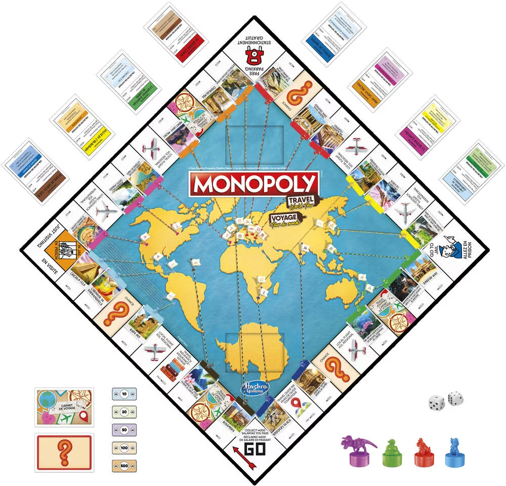 MONOPOLY VOYAGE AUTOUR DU MONDE