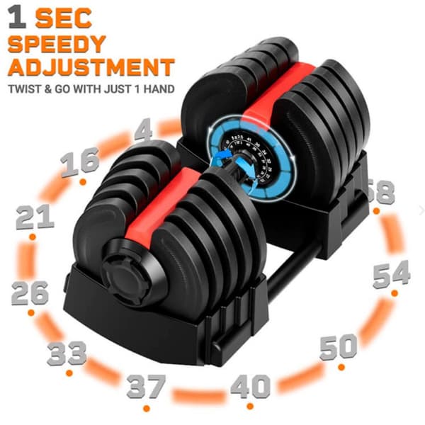 Odin Justerbar manual 40 kg 2 i 1 sett (inkl. vektstang)