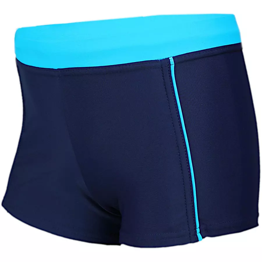 Aquarti Jungen Kinder Badehose Seitliche Paspel dunkelblau