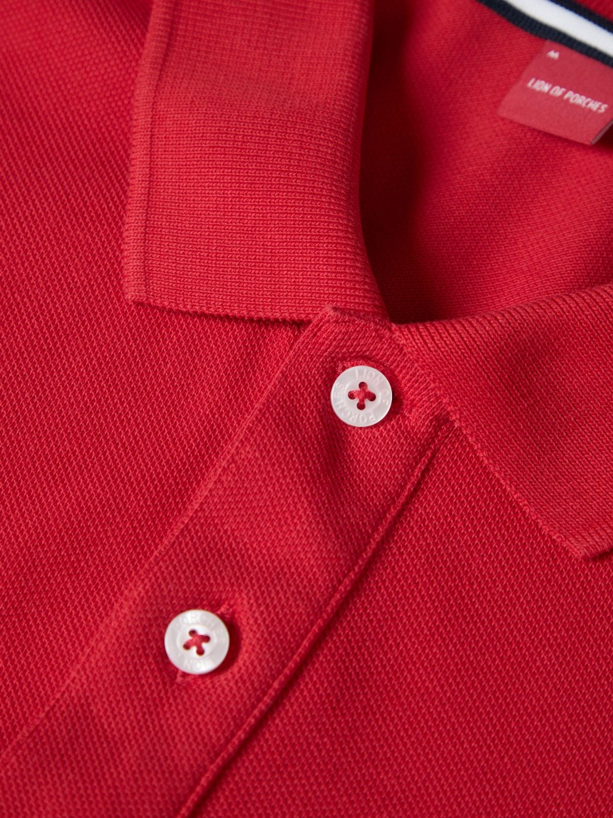 Polo piqué regular fit de algodão