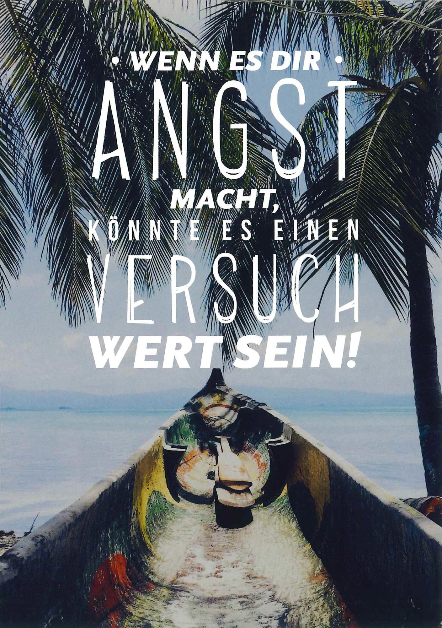 Postkarte 'Wenn es dir Angst macht...' günstig bestellen