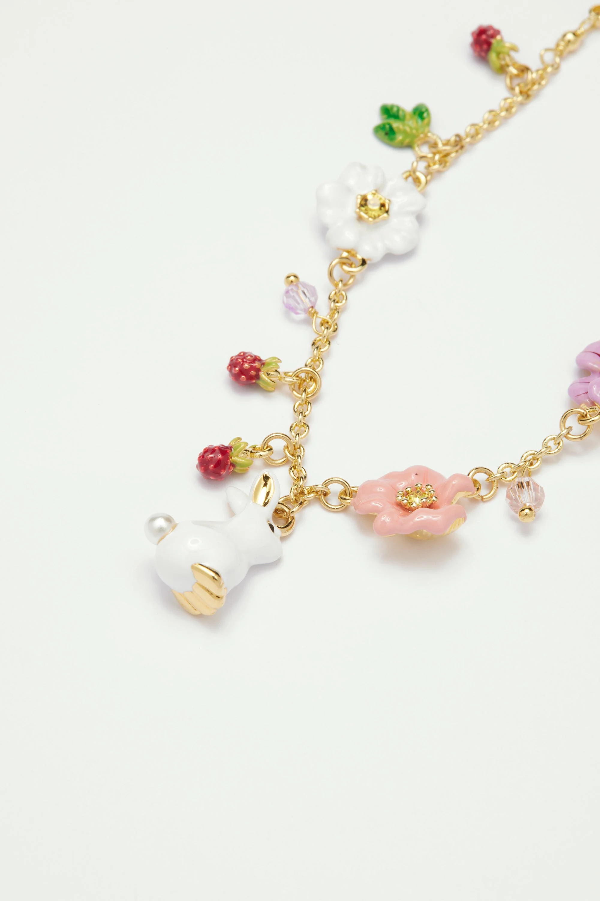 Bracelet charm's lapin rencontre enchantée | Multicolore