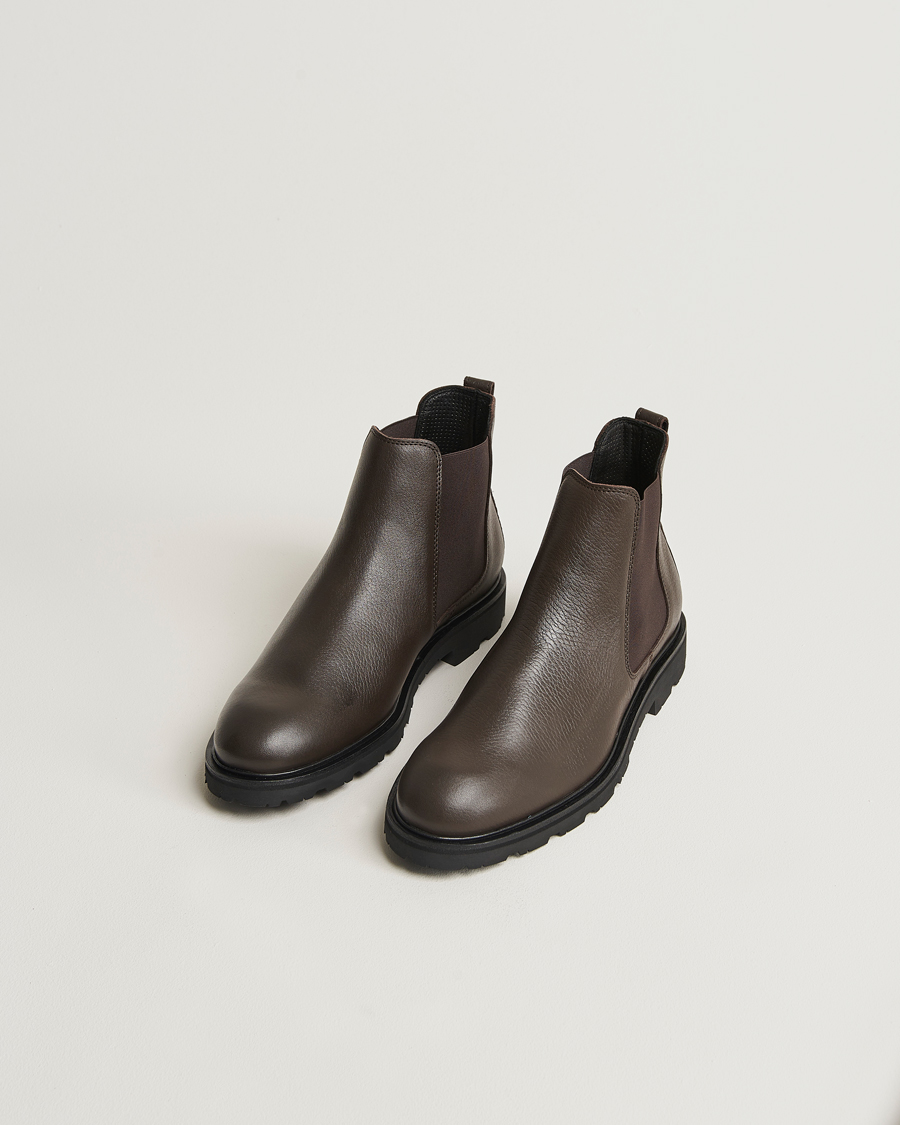UBR Thunder Chelsea Leather Boot Dark Brown