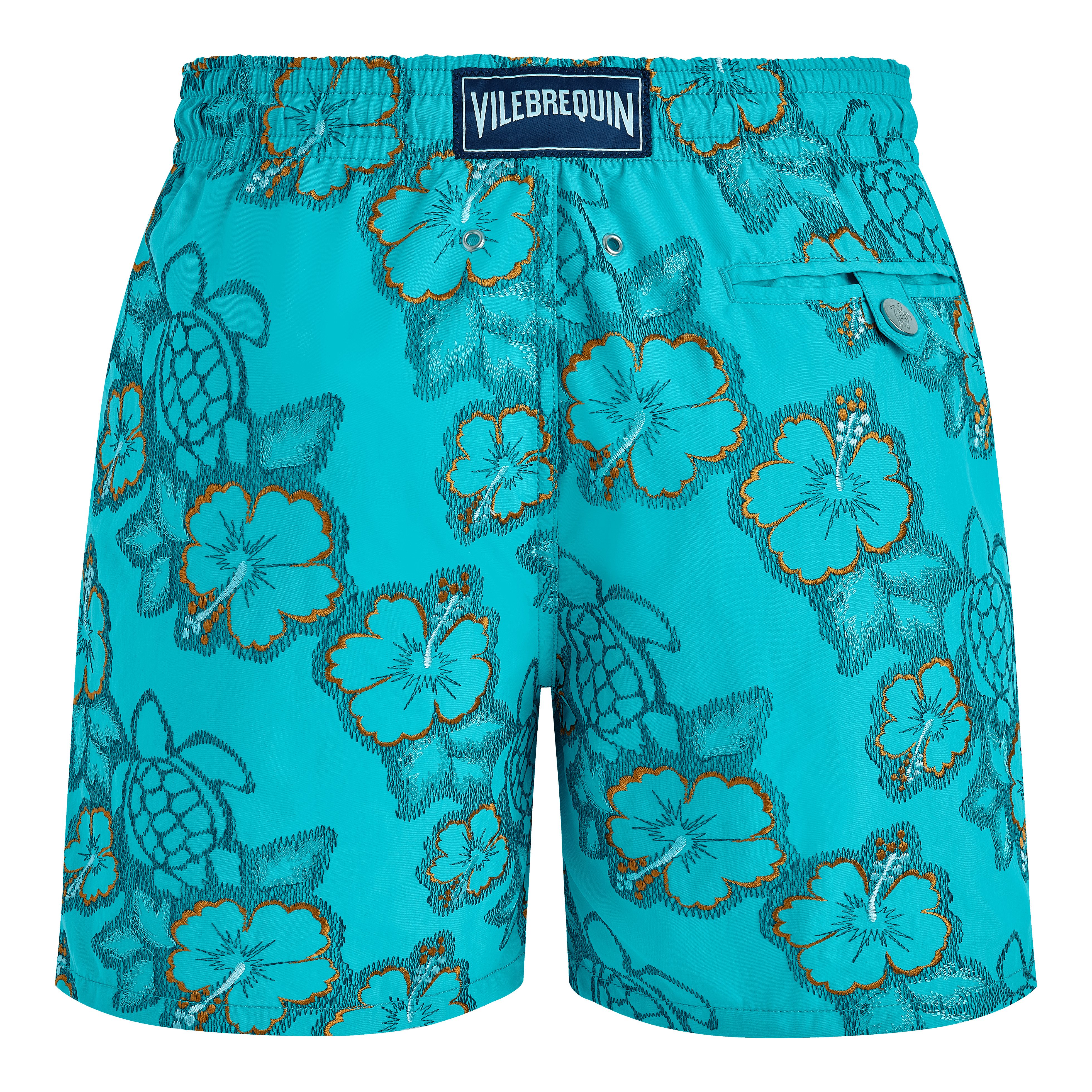 Maillot de Bain Homme Brodé Hibiscus - Edition Limitée