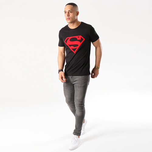 Tee Shirt Red Logo Noir