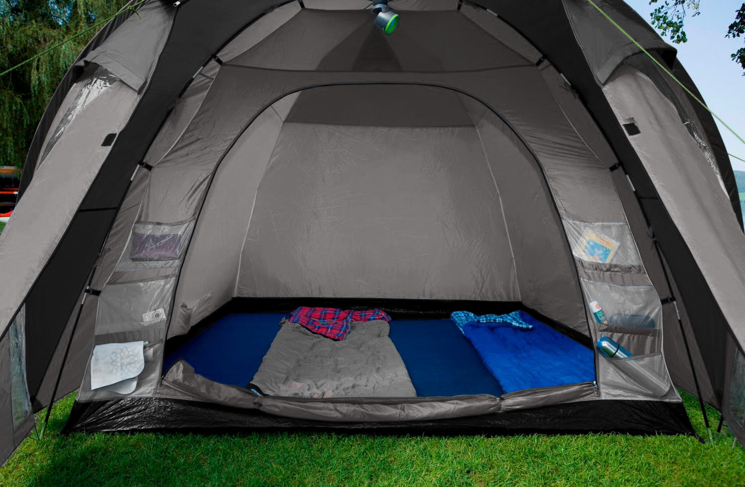 Berger Kiwi NZ 4 Plus leichtes Kuppelzelt für Camping und Trekking für 4 Personen