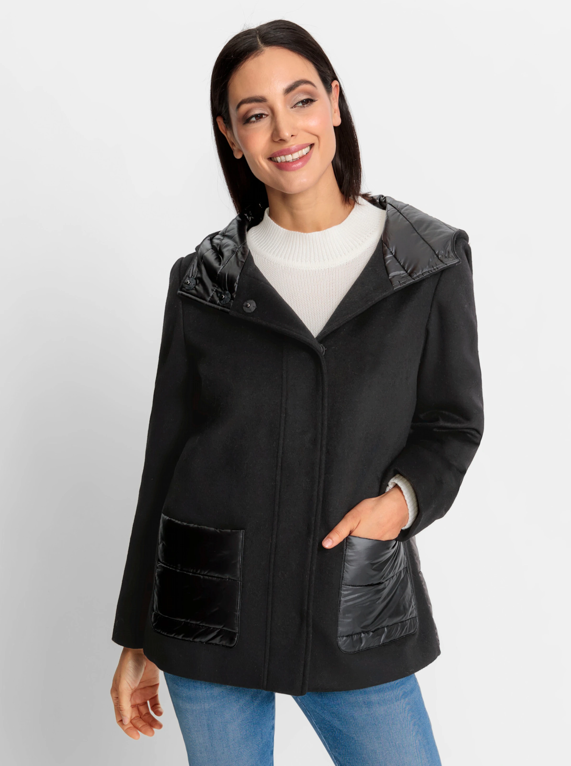 heine Outdoorjacke in schwarz