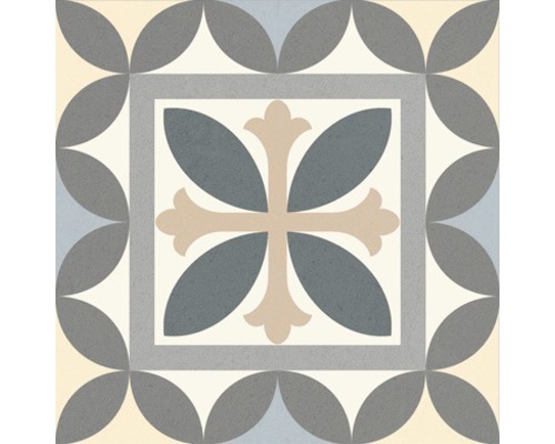 Porseleinen wand- en vloertegel Heritage tacogrijs in 76 verschillende designs 16,5 x 16,5 cm