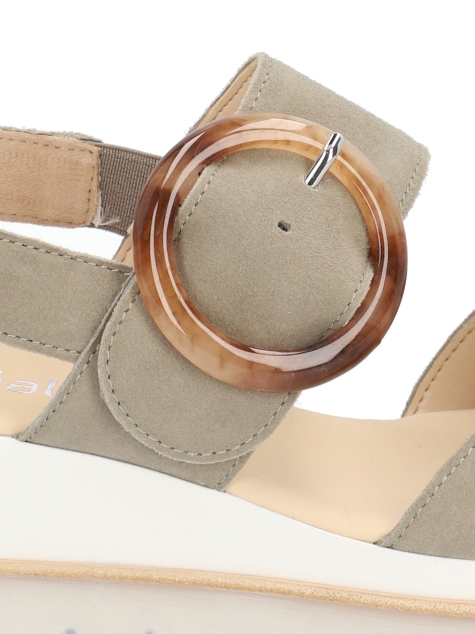 Veloursleder Sandale