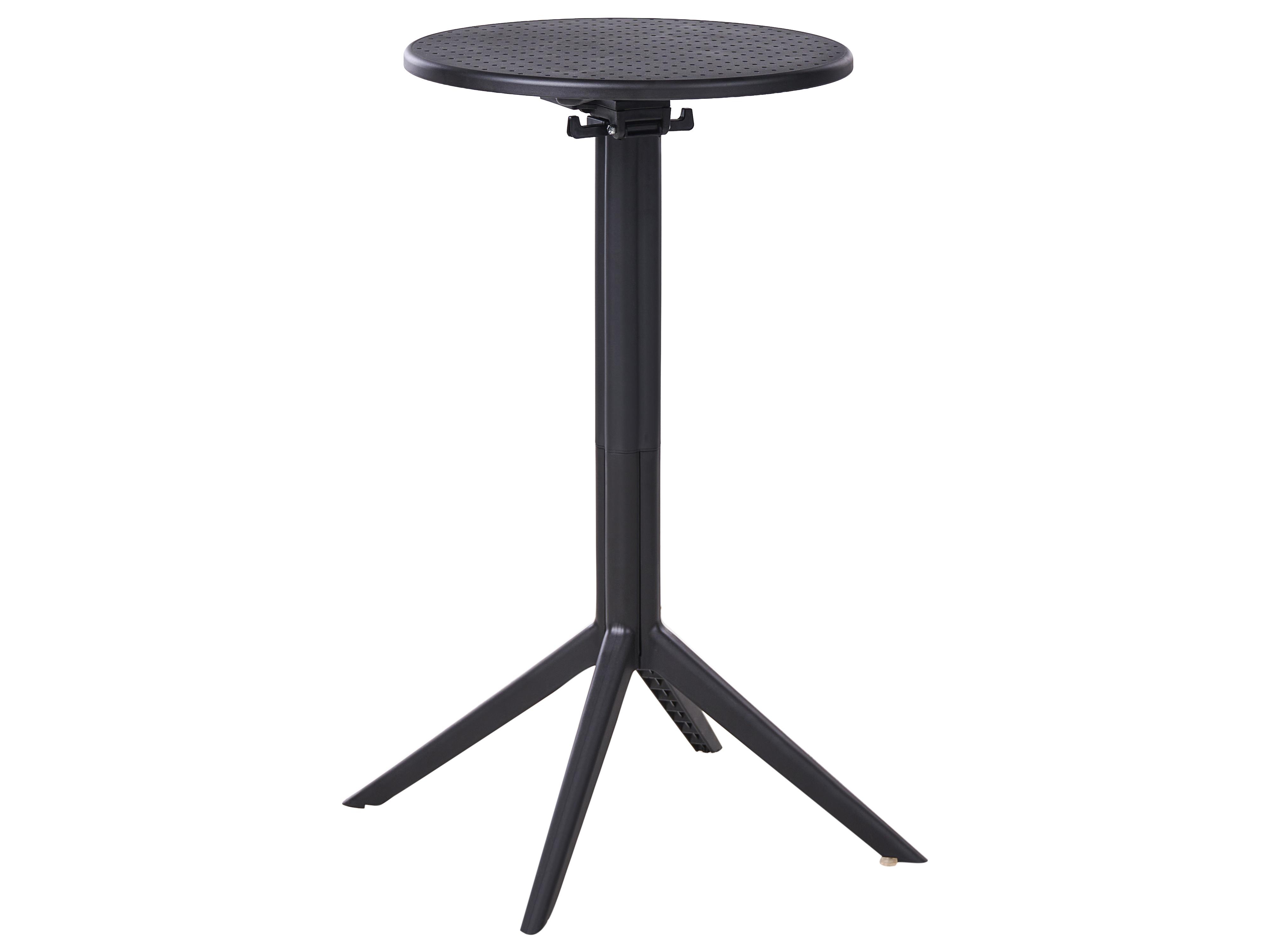 Tuin bartafel LEGRENA 60 cm 60 cm Zwart