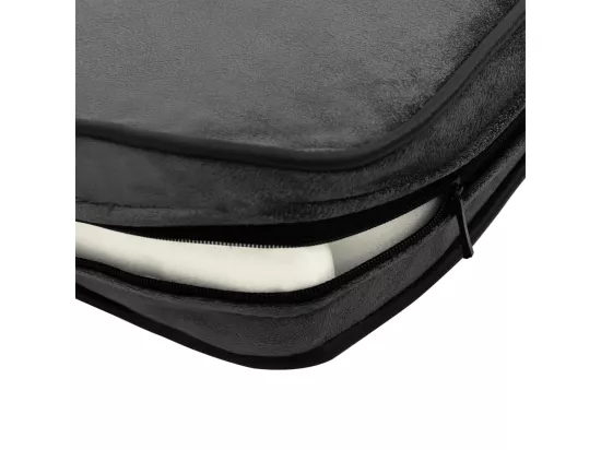 Canapé pour chien Gris foncé 81x43x31 cm Peluche et similicuir