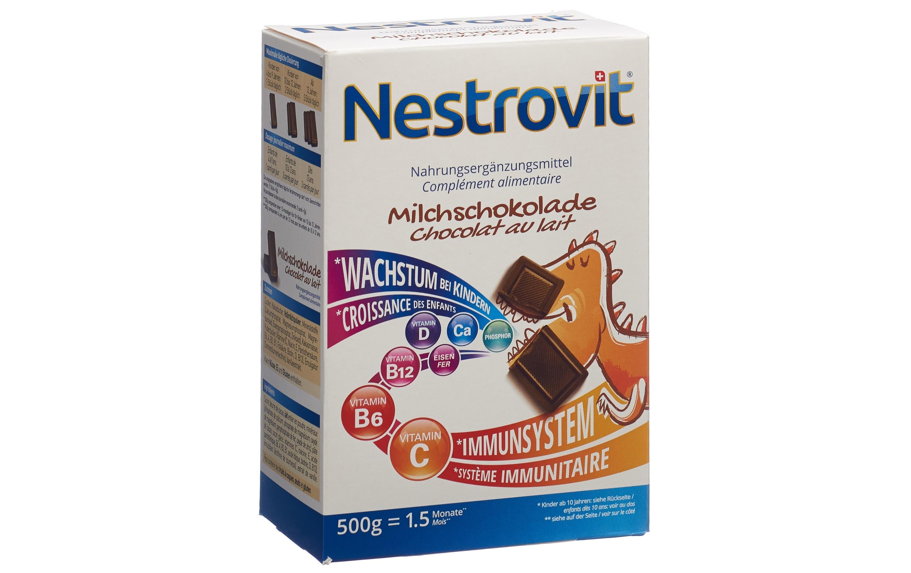 Milchschokolade 500 gVitaminreiche Schokolade zur Nahrungsergänzung