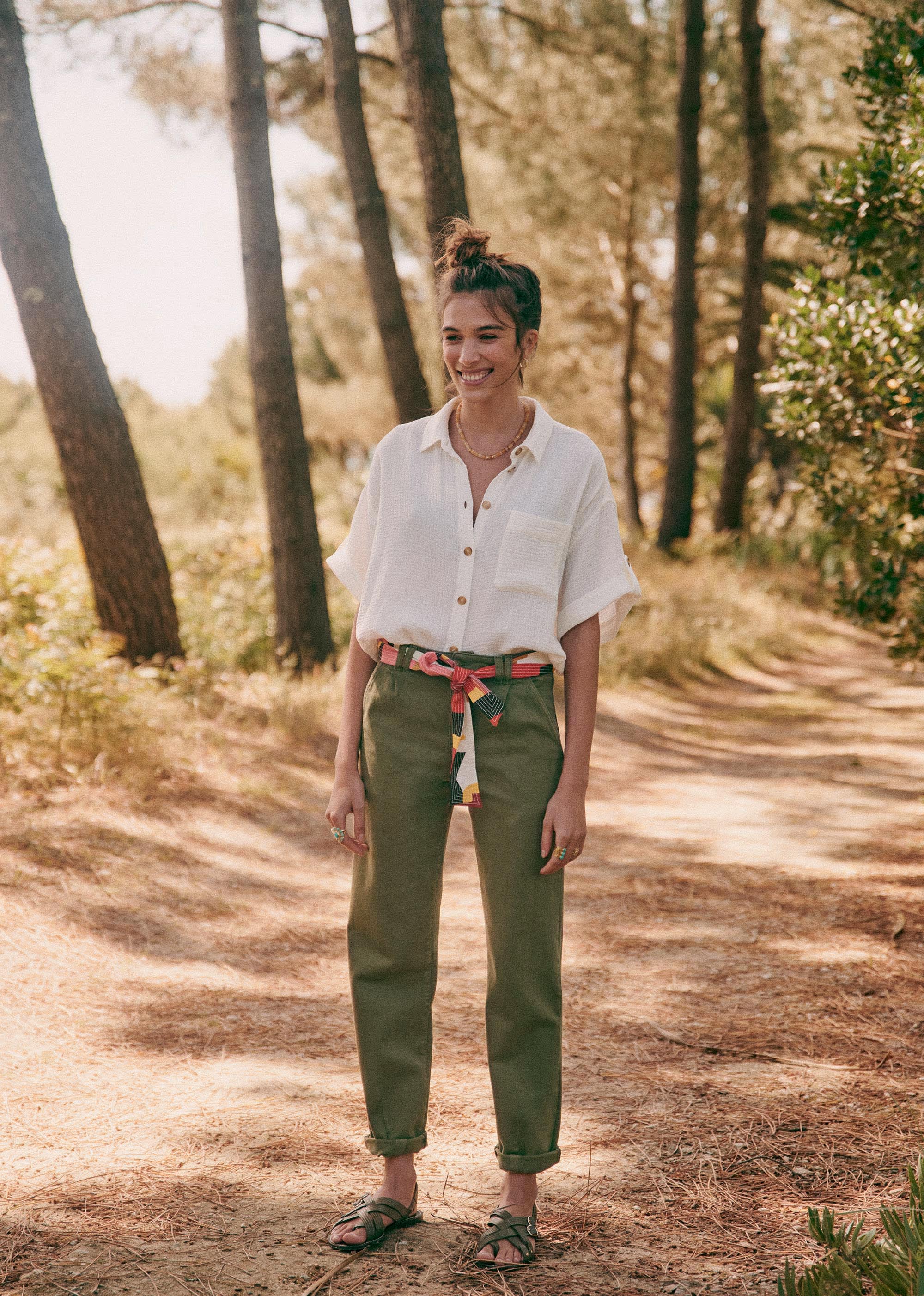 Pantalon Manu - Kaki - E-SHOP/BAS Pantalons 5905594