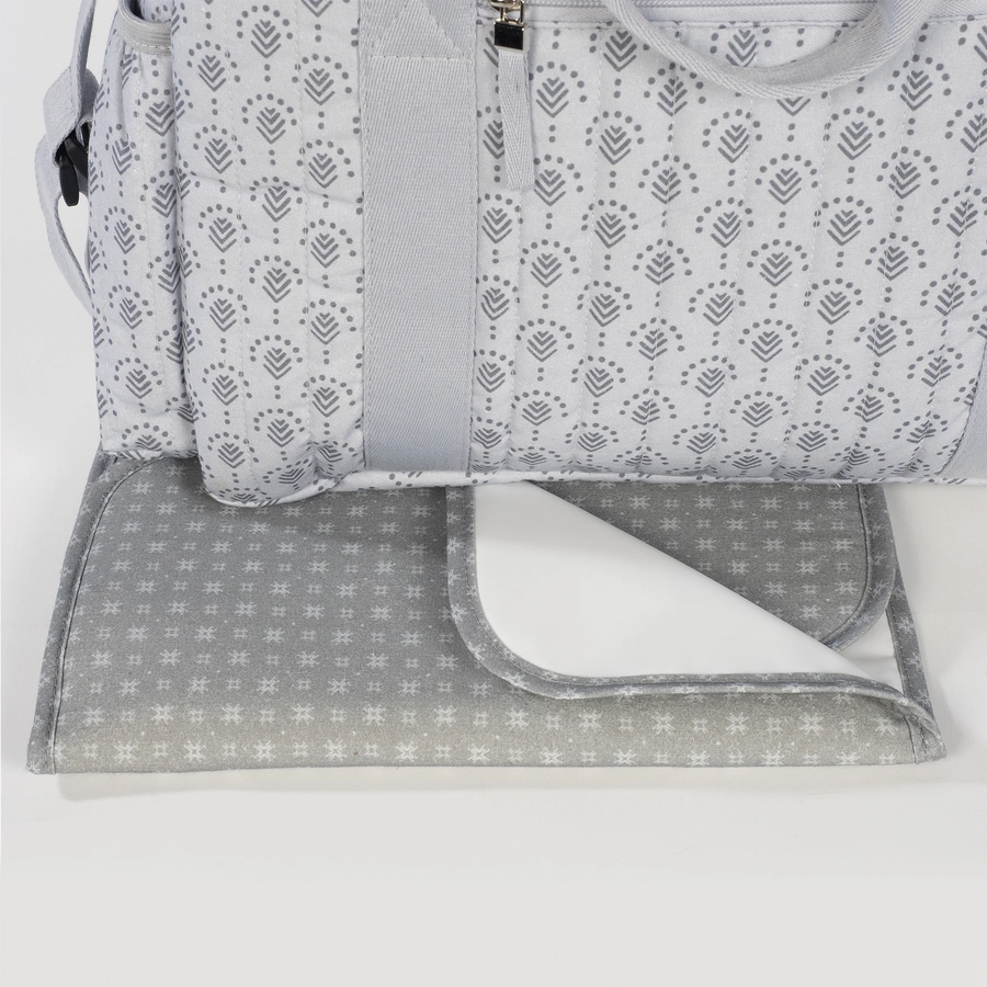 Walking Mum Wickeltasche Indian Ash grau