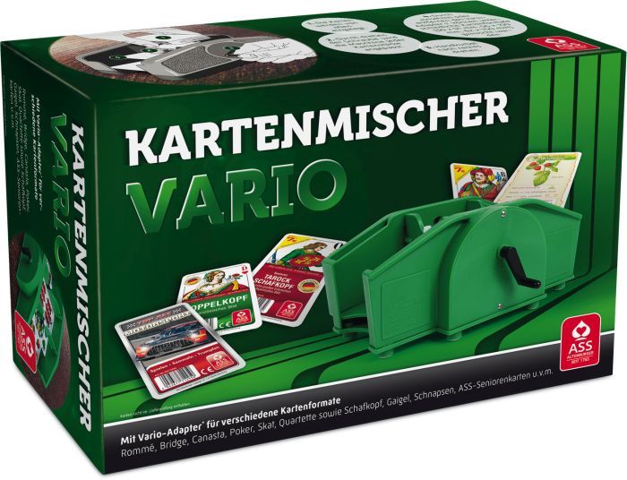 Kartenmischer Vario mit Handkurbel für alle Kartonformate