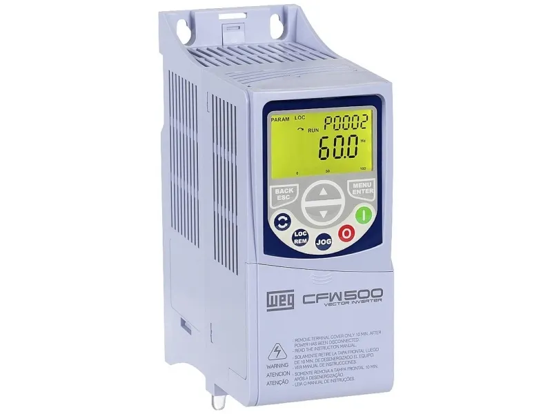WEG Frekvensomformer CFW500 A 01P6 S2 0.25 kW 1-faset 200 V, 240 V