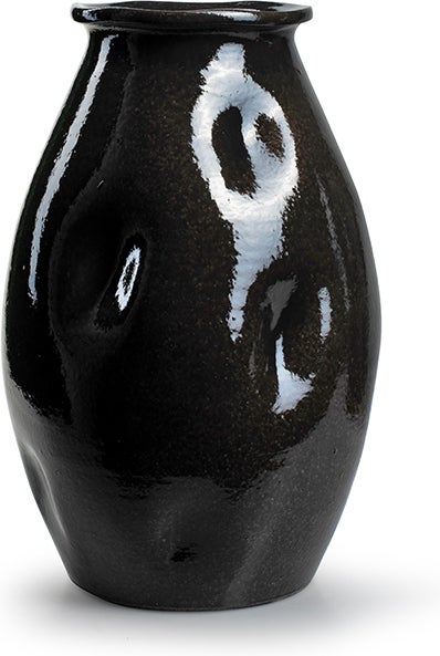 Jodeco vaas Dots zwart D 23 H 30 cm