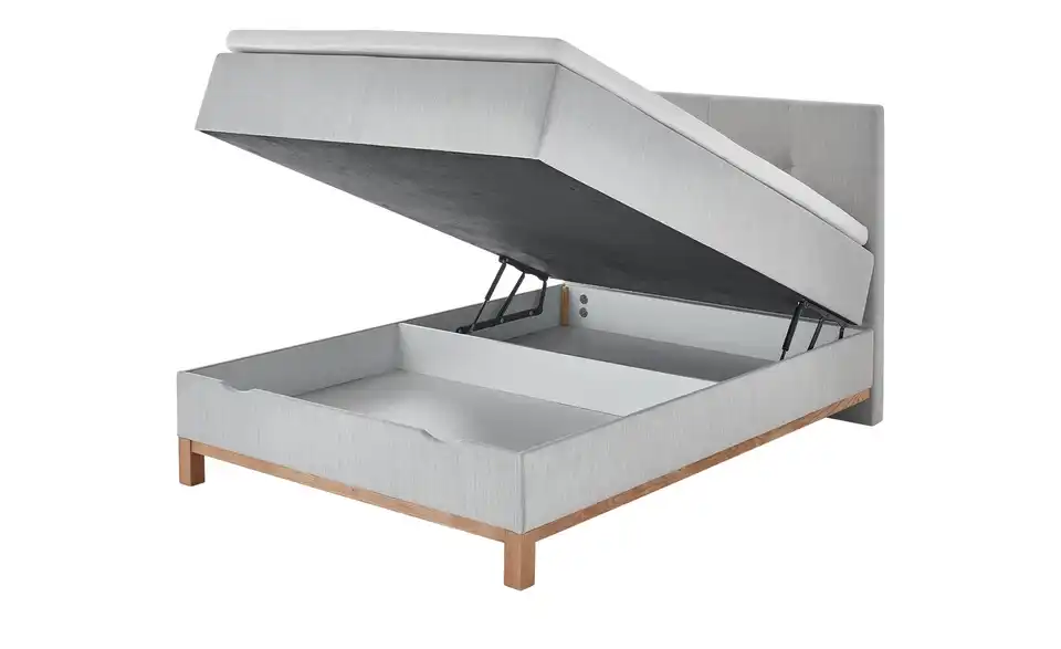 Boxspringbett Catania Hellgrau 120 cm