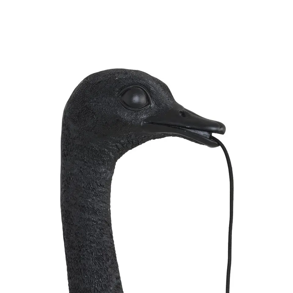 Wandlamp Ostrich - Zwart - 18x15.5x57.5cm