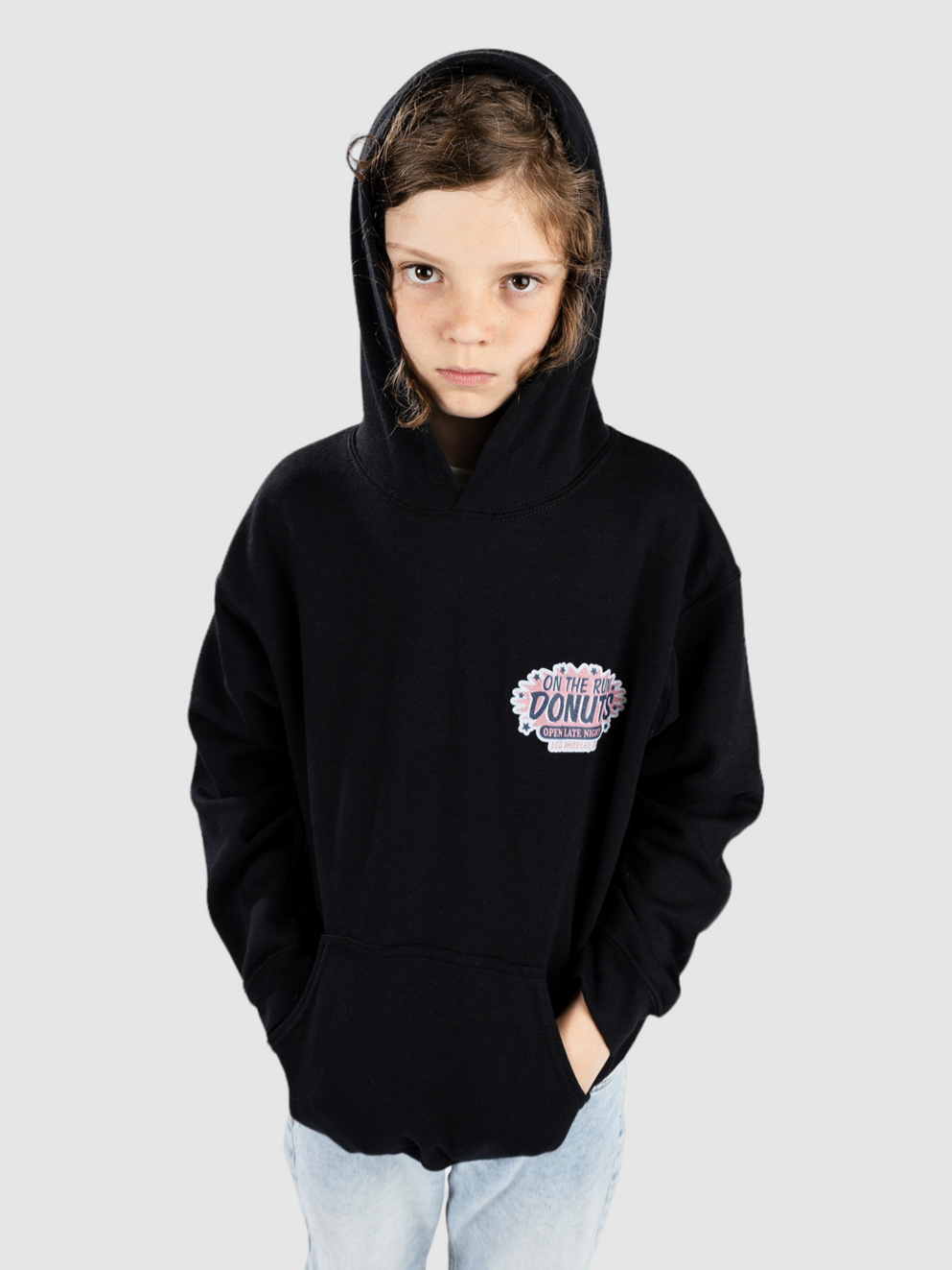 A.LAB On The Run Donuts Kids Hoodie black