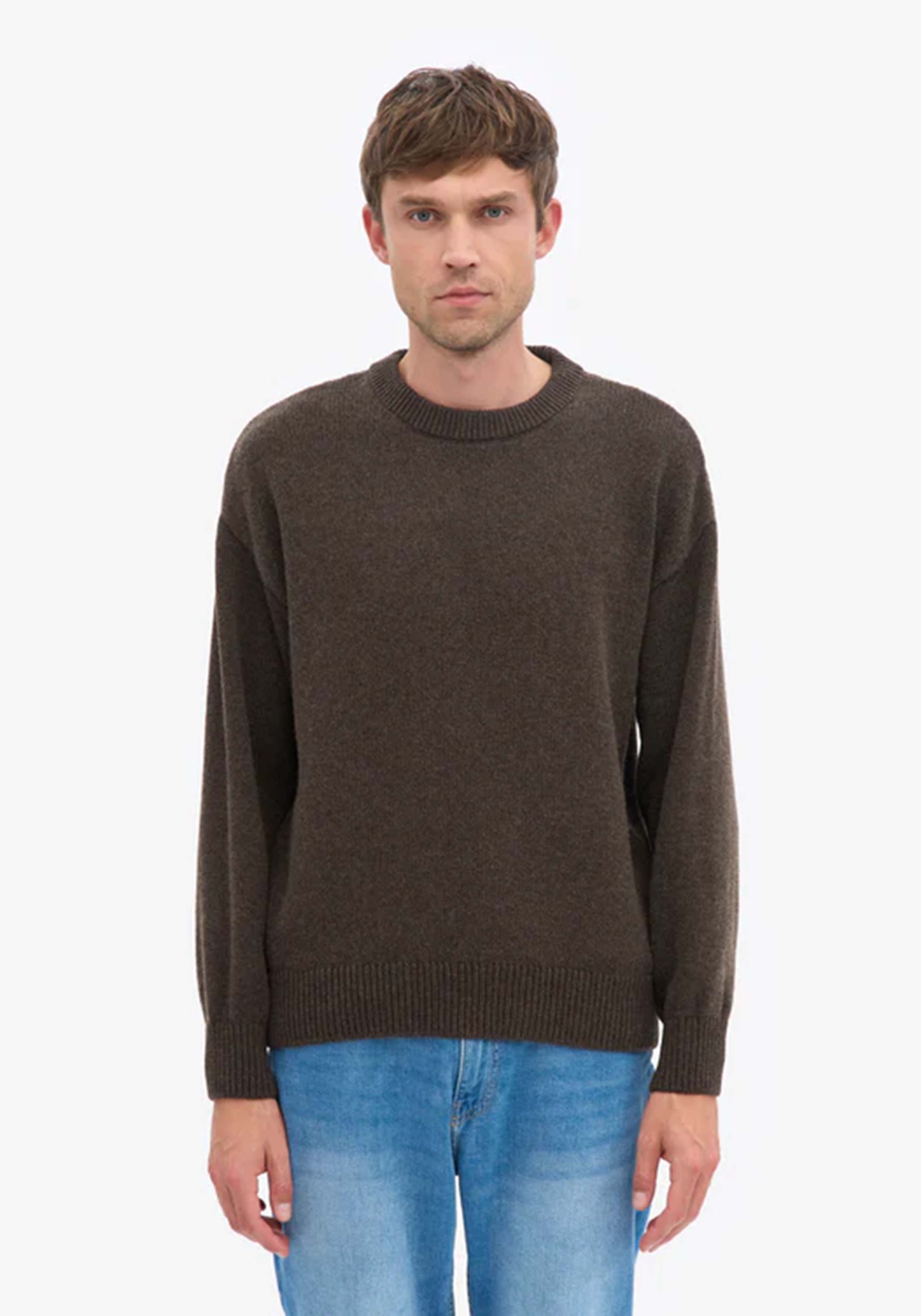 Colorful Standard Oversized Merino-Wollpullover Coffee Brown