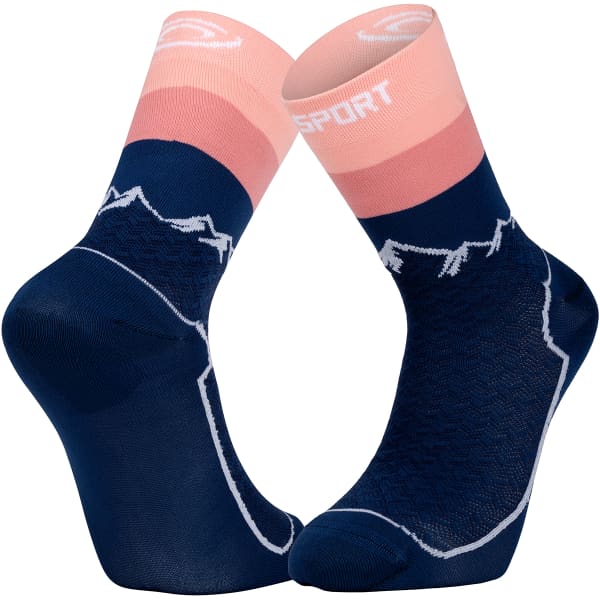 Chaussette randonnée BV SPORT DOUBLE GR HAUTE NAVY/PINK