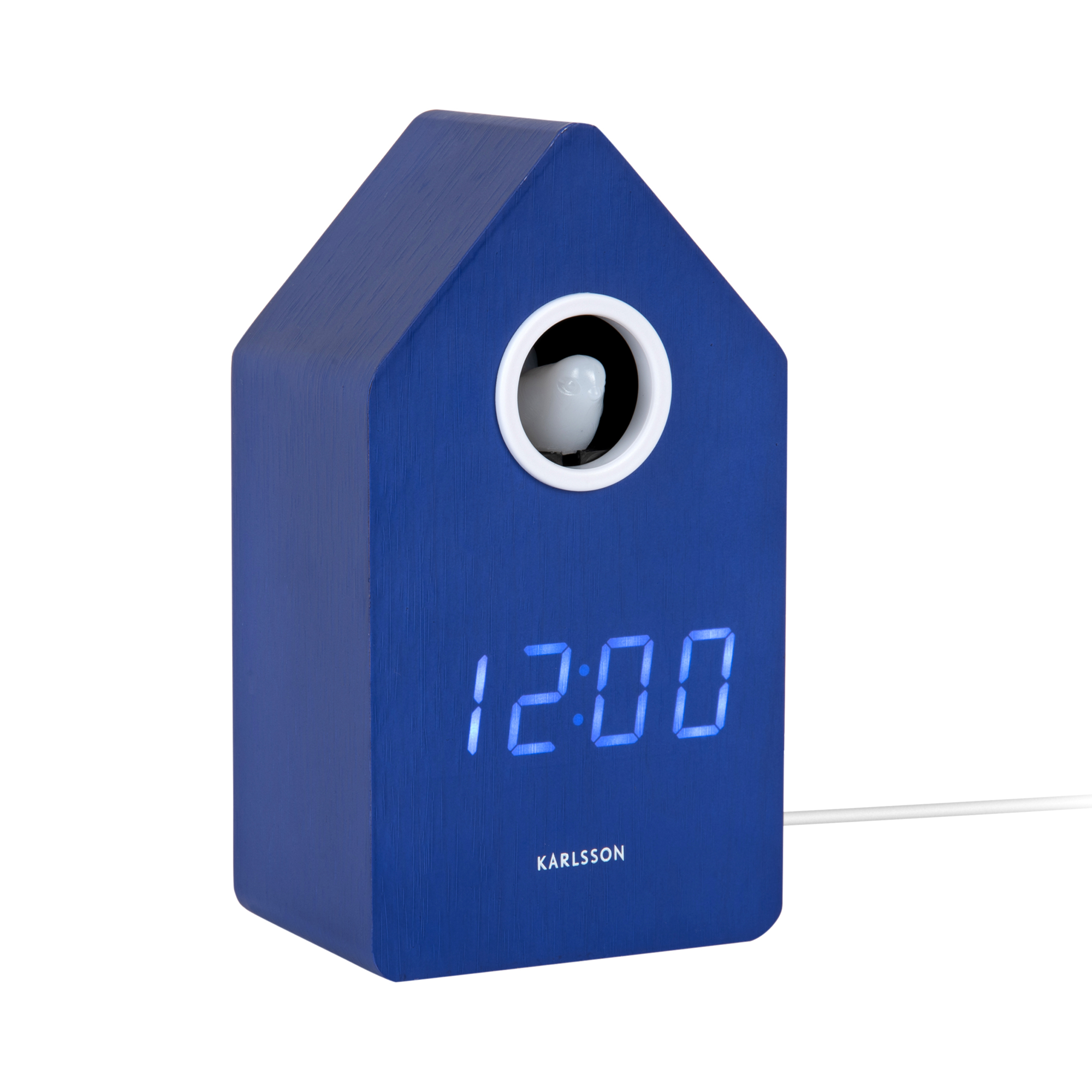 Wekker Koekoek LED Kobaltblauw