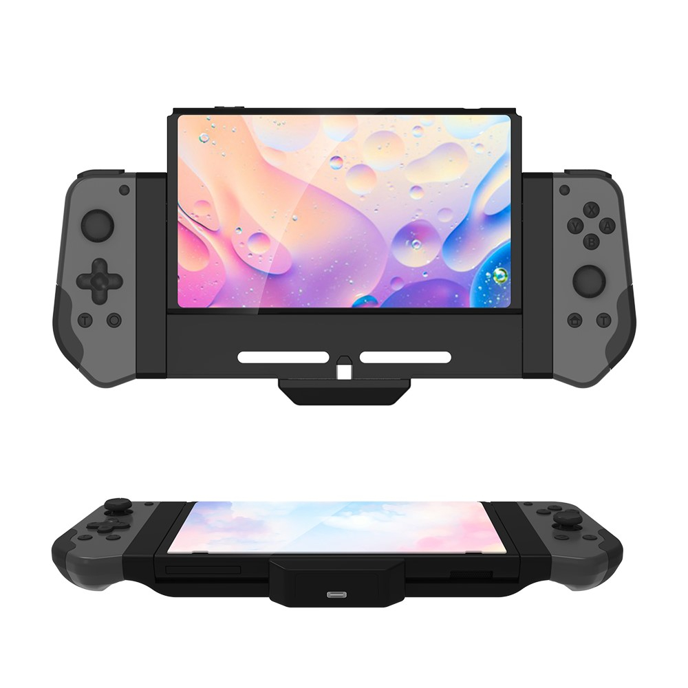 Handgriff Grip Halterung 6-Achsen Controller Gamepad kompatibel für Nintendo Switch mit Doppelturbo-Funktion und Vibration - Grau