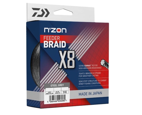 Tresse Daiwa N'Zon X8 Braid (300m)