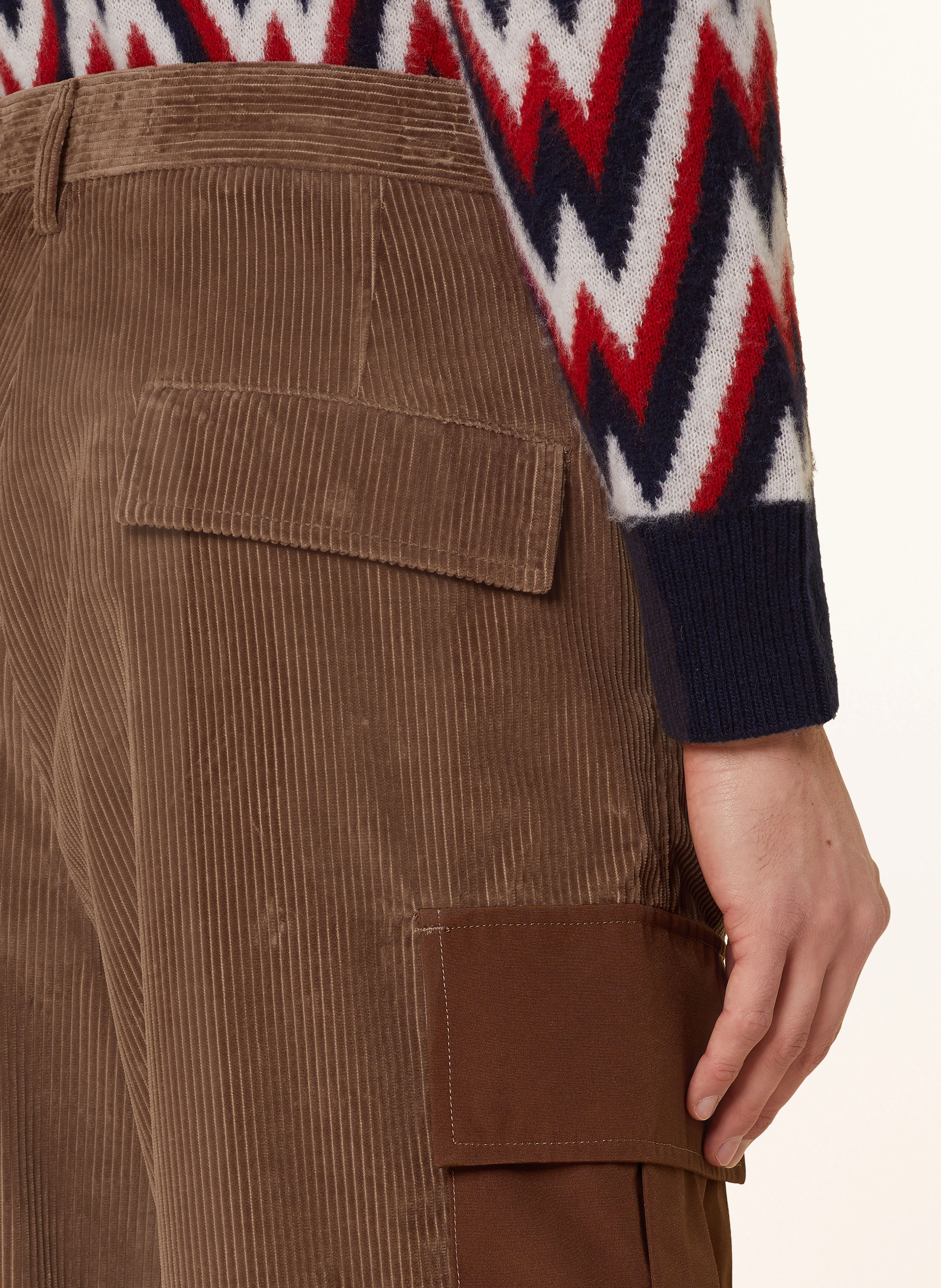 MONCLER Cargohose CORDUROY Regular Fit aus Cord