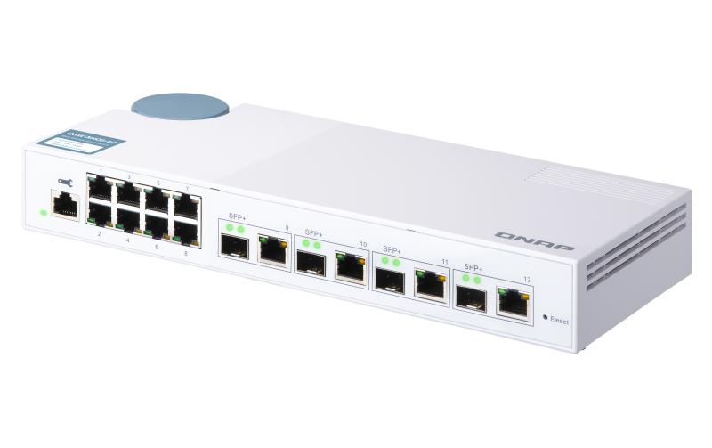 SFP+ Switch QSW-M408-4C 12 Port<br>QNAP QSW-M408-4C, Switch 8-Port 1GbE