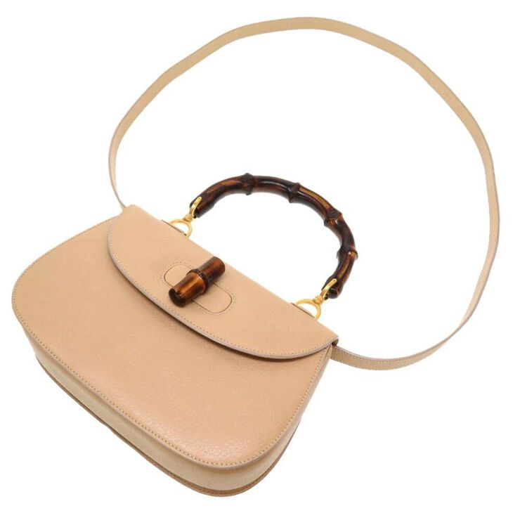 Gucci Vintage Gucci Bamboo Beige