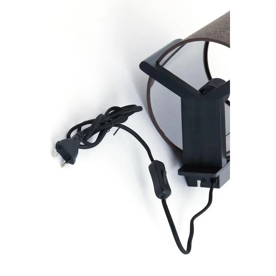 Wandlamp Litto - Mat zwart - 22x18x36cm