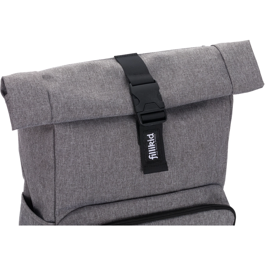 fillikid Wickelrucksack Tokio grau melange