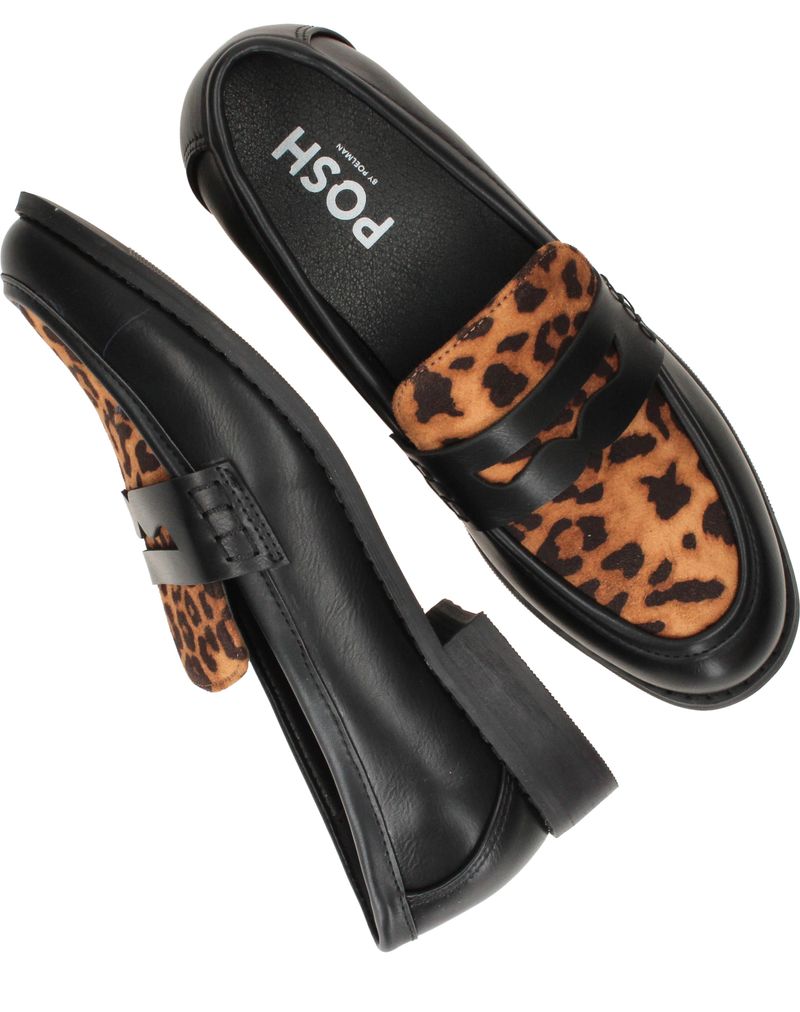 POSH by Poelman Loafers Zwart Dames