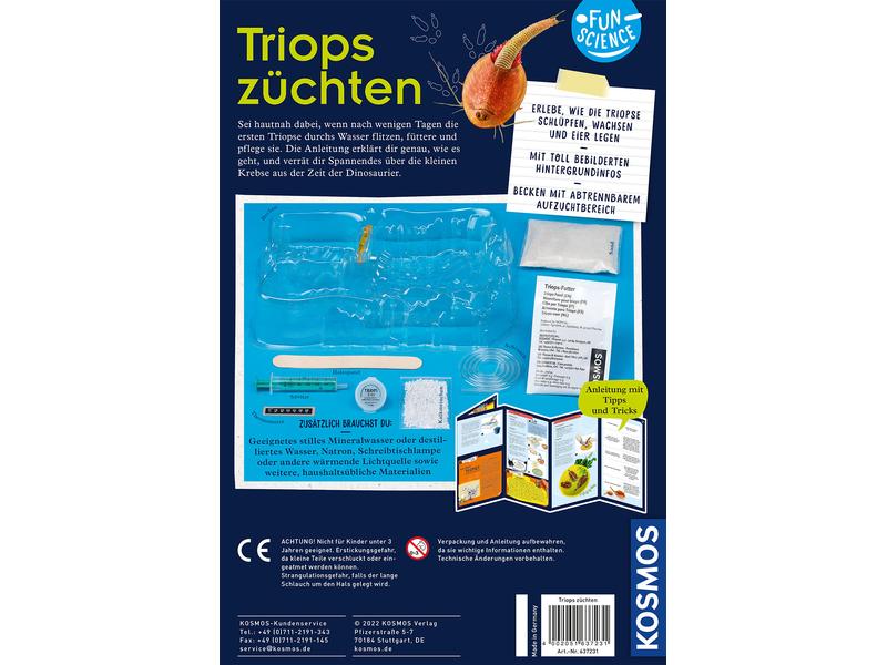 Kosmos Experimentierkasten Fun Science – Triops züchten Erleben Sie die Krebse aus der Urzeit!
