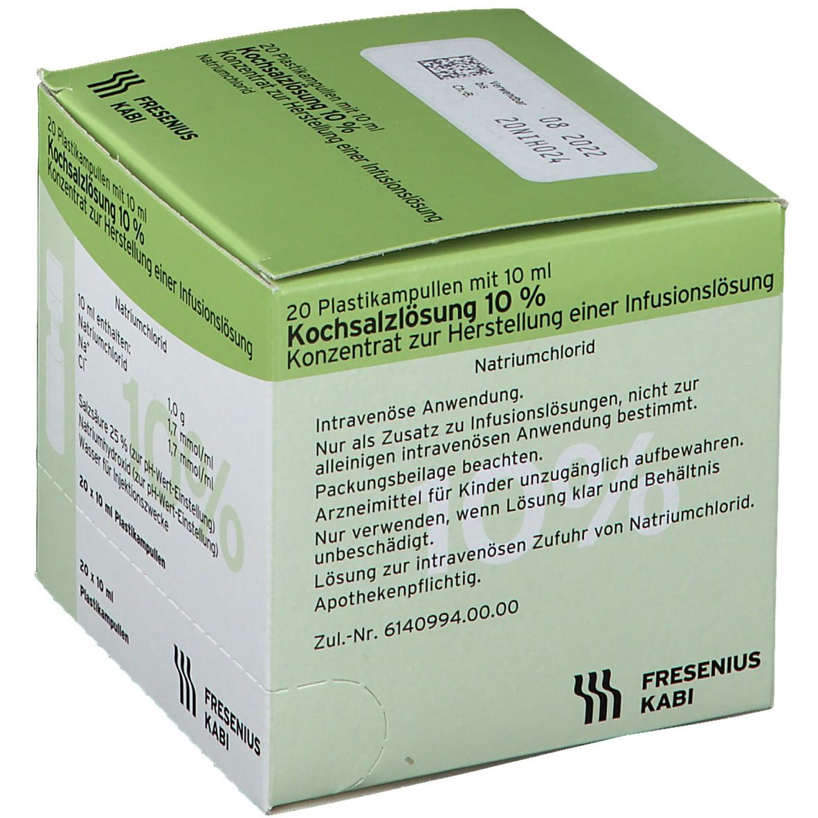 Kochsalzlösung 10 %-Ampulle Fresenius