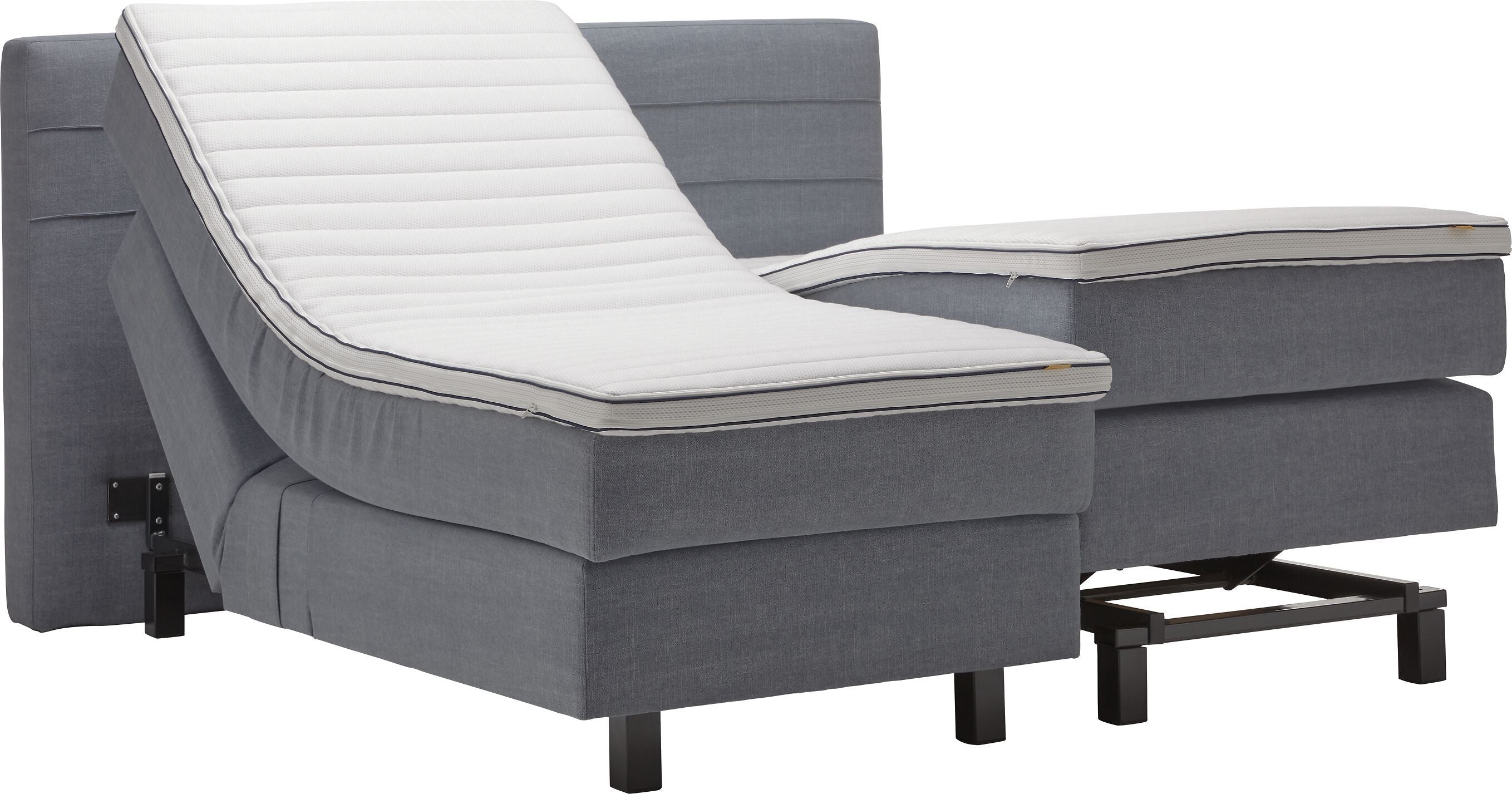 bico GOODNIGHT Boxspringbett - Mittelblau / B: 160.0 cm x T: 200.0 cm