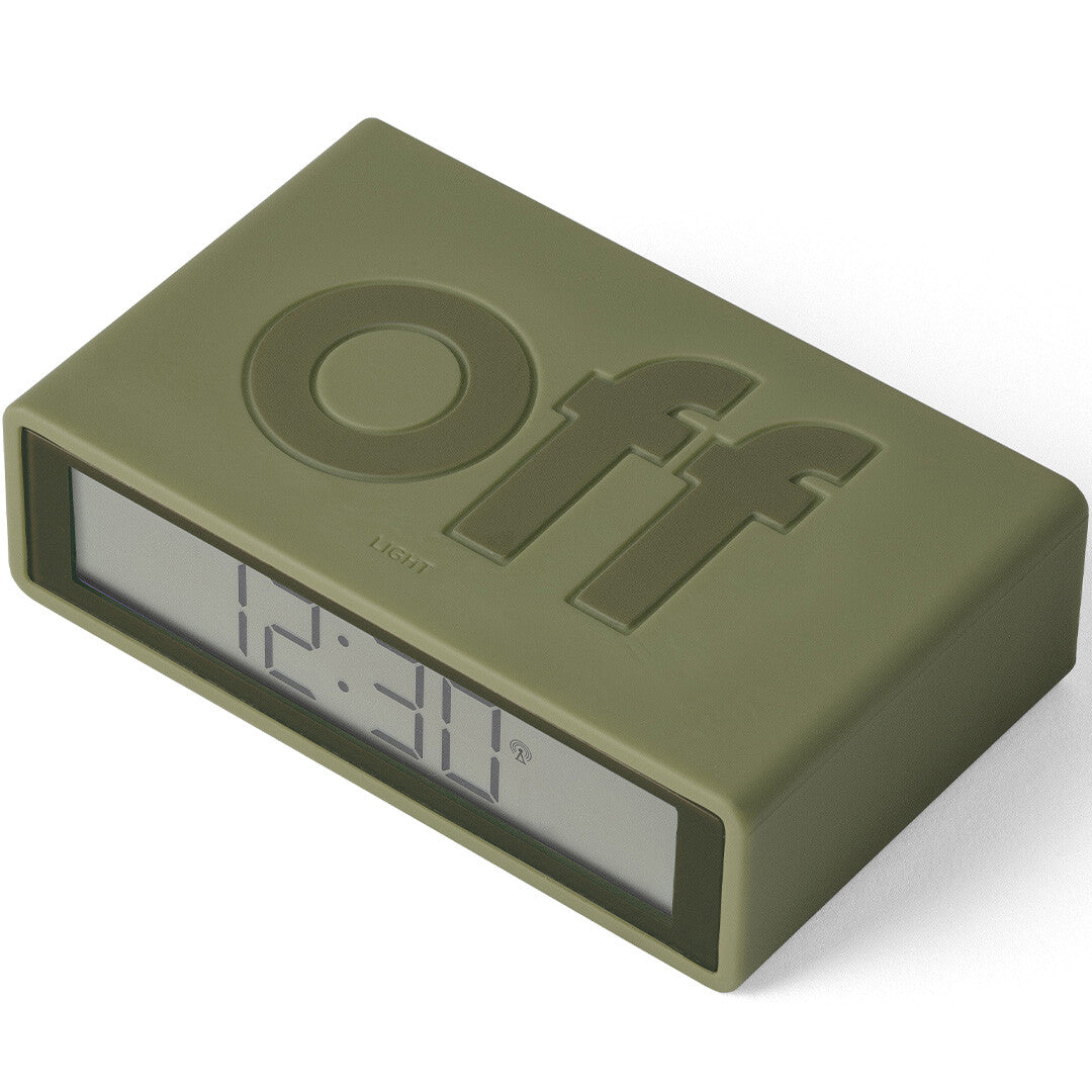 Lexon flip classic digitale wekker - khaki