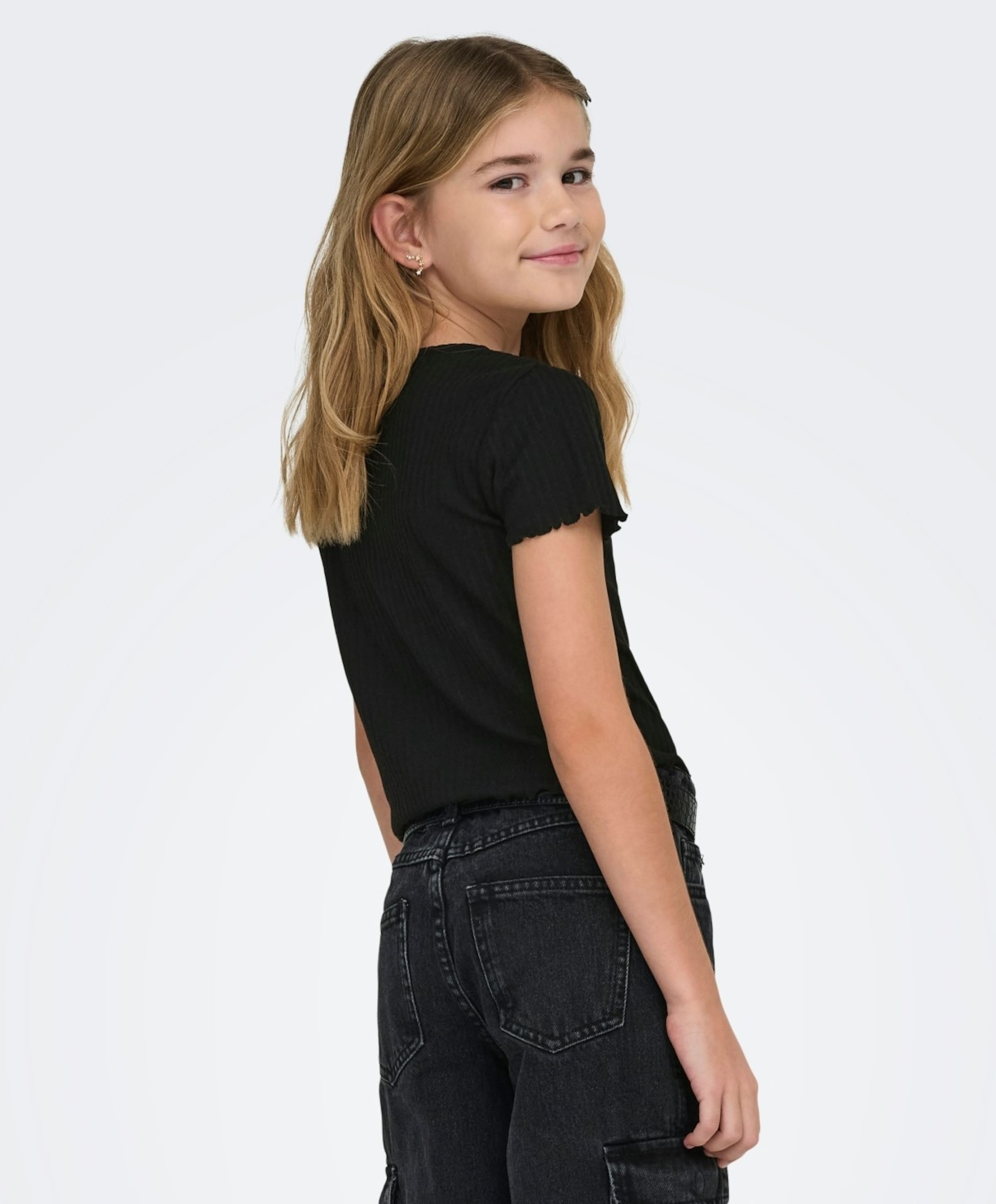 Only Meisjes T-shirt zwart