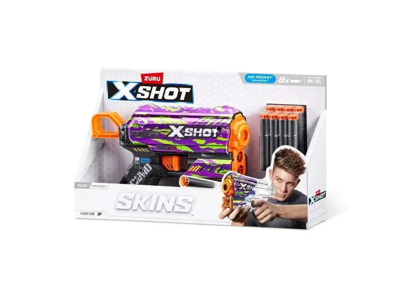 XSHOT legetøjsgevær Skins Flux, assorteret, 36516 (ZUR-36516)