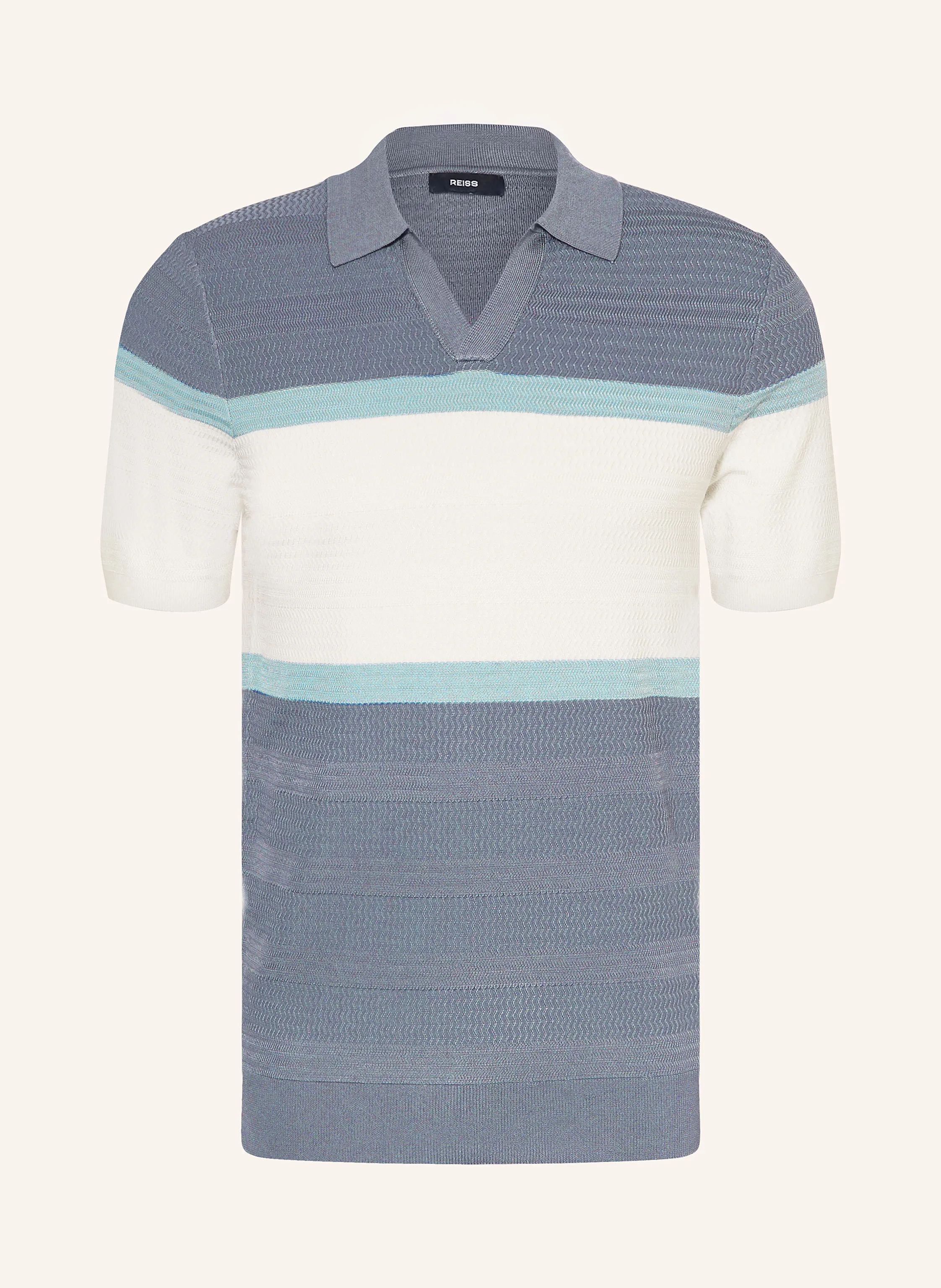 REISS Strick-Poloshirt JEFFERSON